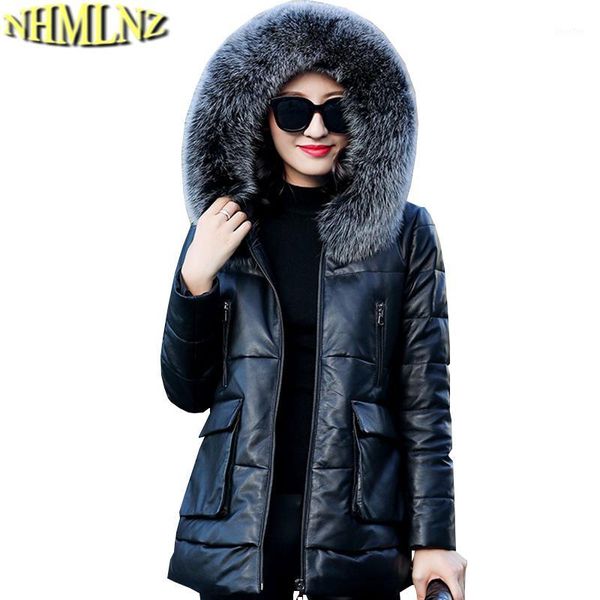 new winter hooded warm genuine leather down jacket women large size genuine leather jacket women long sleeve tn0361, Black
new winter hooded warm genuine leather down jacket women large size genuine leather jacket women long sleeve tn0361, Black