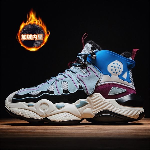 trendy dad 2019 new winter plush warm increase sports street casual thick soled men's shoes c1212, Black;white
trendy dad 2019 new winter plush warm increase sports street casual thick soled men's shoes c1212, Black;white