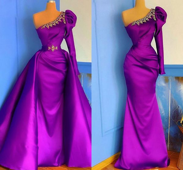 fashion purple detachable train evening dresses formal gowns one shoulder with long sleeves beads bridesmaid mother prom pageant dress, Black;red
fashion purple detachable train evening dresses formal gowns one shoulder with long sleeves beads bridesmaid mother prom pageant dress, Black;red