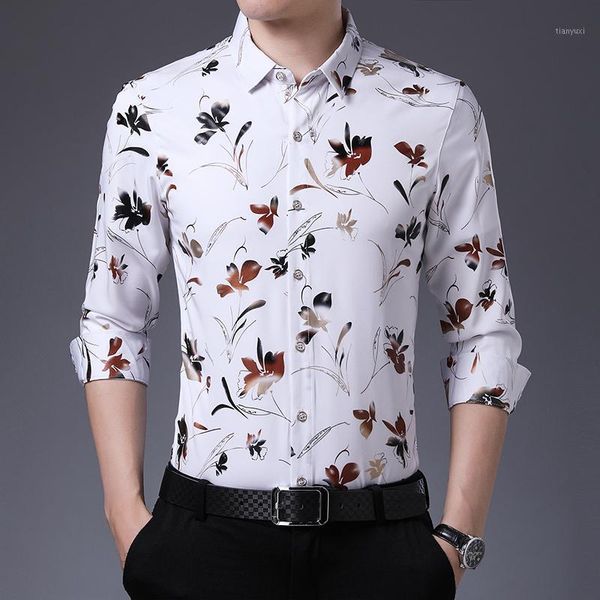 new brand men shirt slim fit long sleeve casual shirt men flower print dress shirts chemise homme clothes dropshipping e0711, White;black
new brand men shirt slim fit long sleeve casual shirt men flower print dress shirts chemise homme clothes dropshipping e0711, White;black