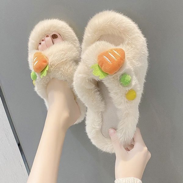 female shoes flock womens slippers outdoor fur flip flops slides fashion 2020 soft flat plush luxury rome casual pu with fur x1020, Black
female shoes flock womens slippers outdoor fur flip flops slides fashion 2020 soft flat plush luxury rome casual pu with fur x1020, Black
