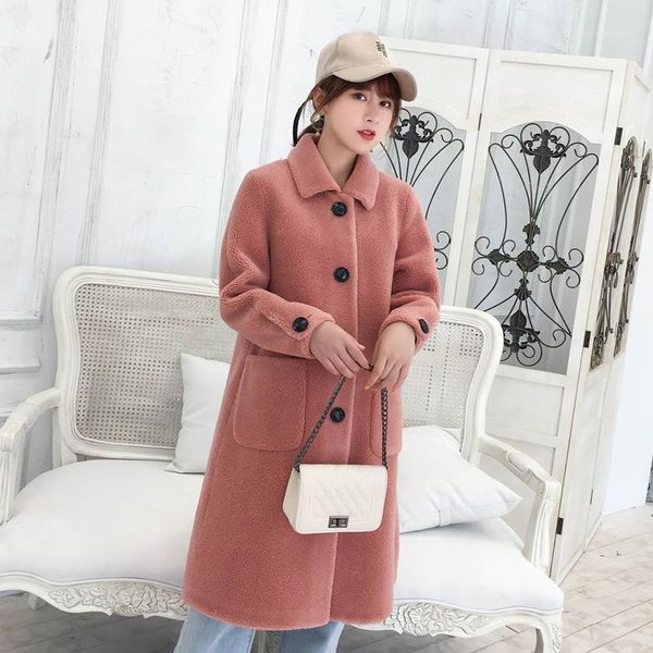 women's fur & faux the velvet coat female sheep long composite one wool cloth with soft nap lapels1, Black
women's fur & faux the velvet coat female sheep long composite one wool cloth with soft nap lapels1, Black