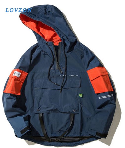front pocket pullover jackets men autumn half zipper hoodie jacket male hip hop casual windbreaker coat streetwear, Black;brown
front pocket pullover jackets men autumn half zipper hoodie jacket male hip hop casual windbreaker coat streetwear, Black;brown
