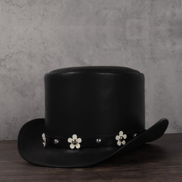 stingy brim hats women leather hat flat flower fedoras magician steampunk cosplay party cap 3size 13cm, Blue;gray
stingy brim hats women leather hat flat flower fedoras magician steampunk cosplay party cap 3size 13cm, Blue;gray