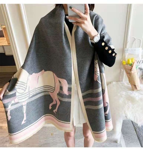 luxury winter 2020 new carriage scarf warm shawl thicken tassels horse fashion cashmere poncho cape womens wraps, Blue;gray
luxury winter 2020 new carriage scarf warm shawl thicken tassels horse fashion cashmere poncho cape womens wraps, Blue;gray
