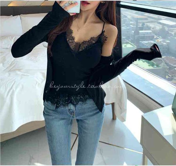 Korea Fashion Bodycon Sling Cardigan Suit Two Piece Set Women Body Harajuku Crop Top Thin Cardigan Sexy Lace Summer Shirt, Gray
Korea Fashion Bodycon Sling Cardigan Suit Two Piece Set Women Body Harajuku Crop Top Thin Cardigan Sexy Lace Summer Shirt, Gray