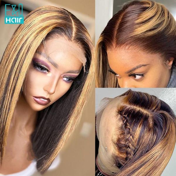lace wigs short bob 13x4 front human hair highlight honey blonde ombre wig pre plucked brazilian remy for women 150%, Black;brown
lace wigs short bob 13x4 front human hair highlight honey blonde ombre wig pre plucked brazilian remy for women 150%, Black;brown