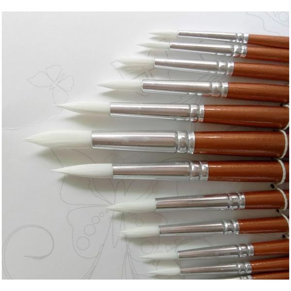 24pcs /lot round shape nylon hair wooden handle paint brush set tool for art school watercolor acrylic pa jllaza bdebag
24pcs /lot round shape nylon hair wooden handle paint brush set tool for art school watercolor acrylic pa jllaza bdebag