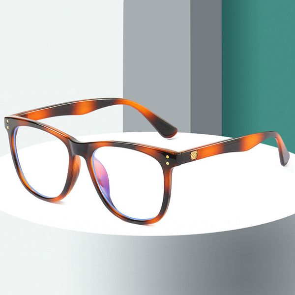 New Fashion Anti-blue Light Glasses Flat Mirror Rice Nail Decorative Frame Glasses Computer Glasses Dropshipping G0601