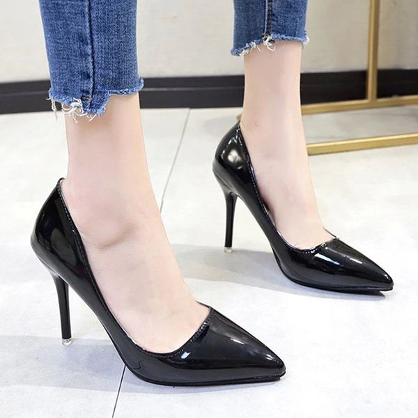 plus size 34-43 ol office lady shoes super high heels dress shoes patent leather basic pumps pointed toe zapatos mujer 81042n #431y, Black
plus size 34-43 ol office lady shoes super high heels dress shoes patent leather basic pumps pointed toe zapatos mujer 81042n #431y, Black