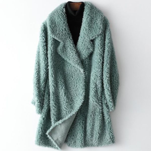 women's fur & faux female long composite one coat style women 2021 fashion winter jacket autumn elegant solid color wool sheep shearer, Black
women's fur & faux female long composite one coat style women 2021 fashion winter jacket autumn elegant solid color wool sheep shearer, Black