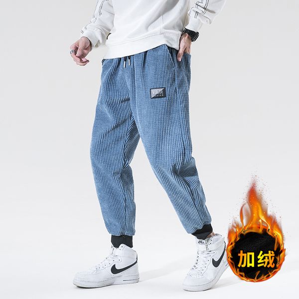 2020 winter youth leisure thickened tooling student plush fashion harem pants, trendy man, Black
2020 winter youth leisure thickened tooling student plush fashion harem pants, trendy man, Black