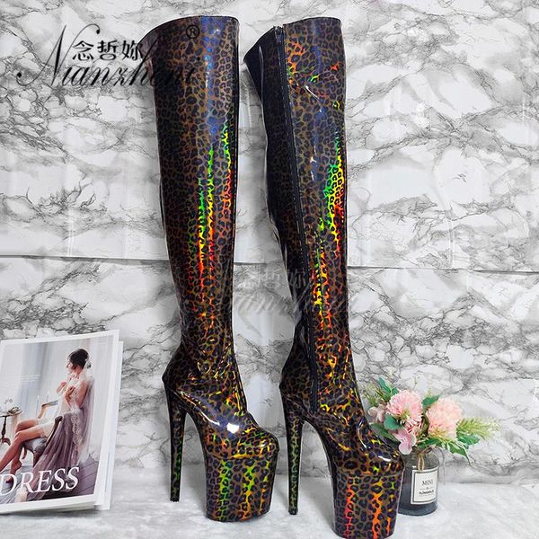 novelty snake print 8 inches over the knee boots 20cm super high heeled shoes laser thick platform nightclub pole dancing, Black
novelty snake print 8 inches over the knee boots 20cm super high heeled shoes laser thick platform nightclub pole dancing, Black