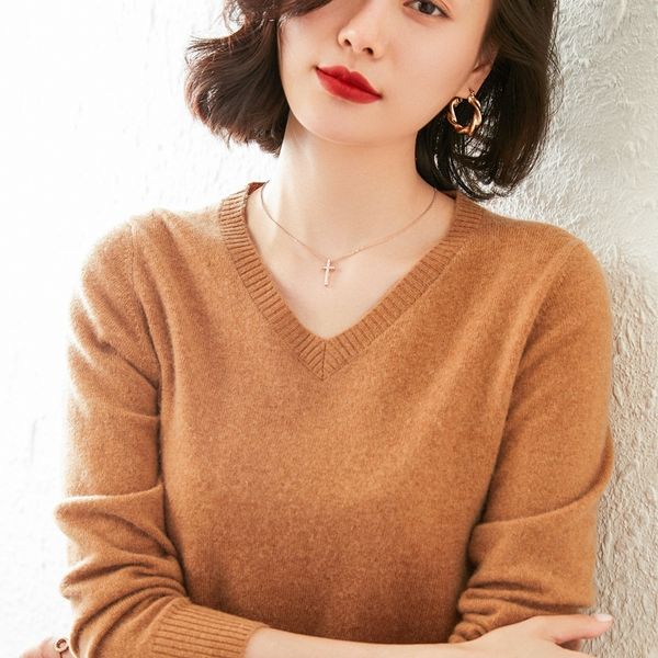 cashmere sweater women 2020 new fashion v-neck long sleeve sweater women soft pullover c1120, White;black
cashmere sweater women 2020 new fashion v-neck long sleeve sweater women soft pullover c1120, White;black