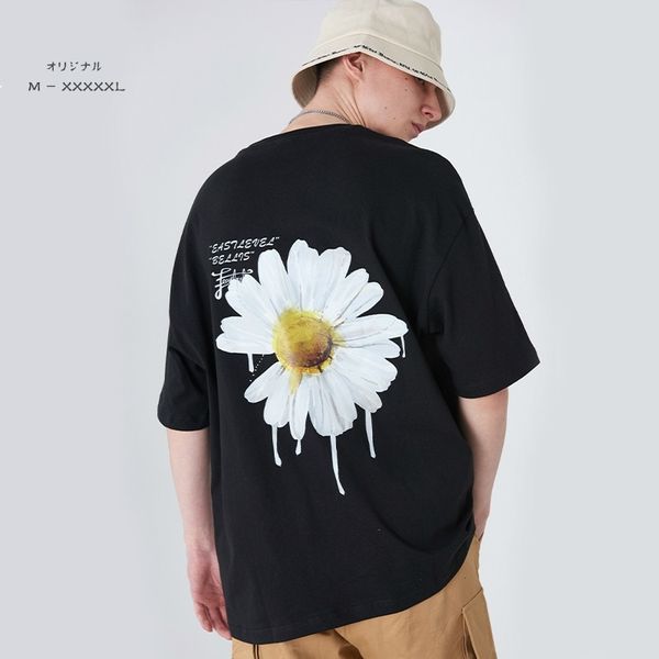 2021 summer cotton short sleeves the men's neck of doppelgangers flower t casual male hip hop shirt couple hipster oversize ni2h mcl4, White;black
2021 summer cotton short sleeves the men's neck of doppelgangers flower t casual male hip hop shirt couple hipster oversize ni2h mcl4, White;black