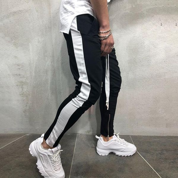 men joggers pants fitness bodybuilding gyms joggers casual pants men streetwear side stripe fashion skinny sweatpants trousers, Black
men joggers pants fitness bodybuilding gyms joggers casual pants men streetwear side stripe fashion skinny sweatpants trousers, Black