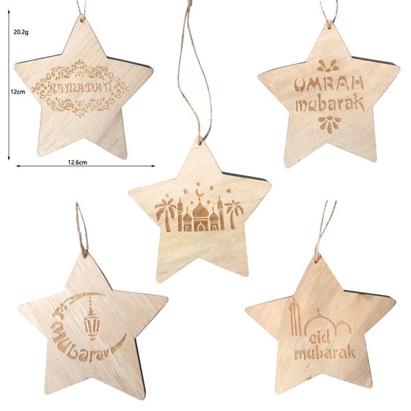 ramadan wooden pentagram ornament islam muslim mubarak eid wooden pendant ramadan carve star moon hanging decor
ramadan wooden pentagram ornament islam muslim mubarak eid wooden pendant ramadan carve star moon hanging decor