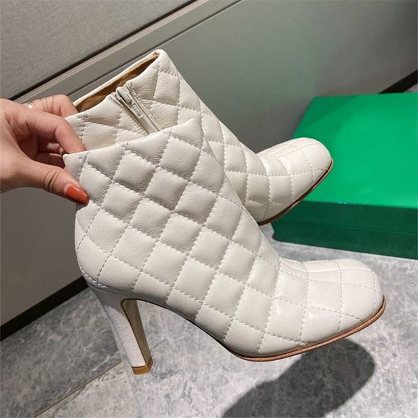 new white 2021 woman ankle square eight inches high heels genuine leather chess boots mujer ball women shoes dressed pwtx, Black
new white 2021 woman ankle square eight inches high heels genuine leather chess boots mujer ball women shoes dressed pwtx, Black