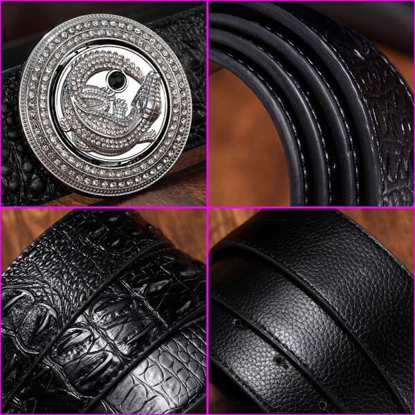 latest men belt crocodile cow genuine leather luxury strap male belts for man diamond rotate buckle round, Black;brown
latest men belt crocodile cow genuine leather luxury strap male belts for man diamond rotate buckle round, Black;brown