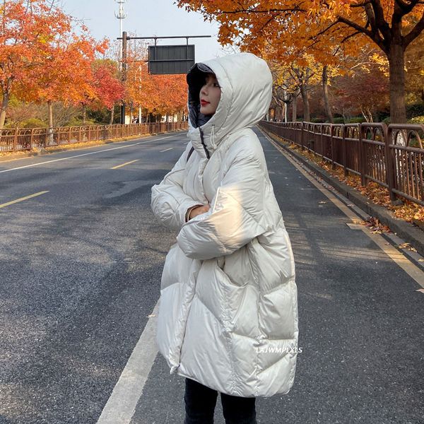 2020 women's loose winter down coat women hooede solid color thicken long warm 90% white duck down jacket clothes fashion yrf247 c1204, Black
2020 women's loose winter down coat women hooede solid color thicken long warm 90% white duck down jacket clothes fashion yrf247 c1204, Black