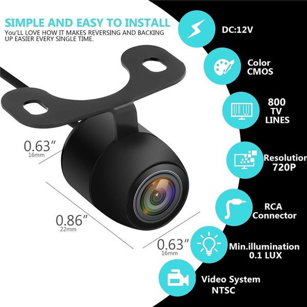 50pcs waterproof car backup camera rear view camera hd reverse camera auto parktronic view angle universal with 6m video cable
50pcs waterproof car backup camera rear view camera hd reverse camera auto parktronic view angle universal with 6m video cable