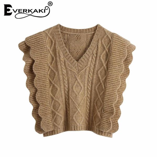 women's vests everkaki knitted short vest sweater women winter soft floral border solid ladies pullovers chic female 2021 spring fashio, Black;white
women's vests everkaki knitted short vest sweater women winter soft floral border solid ladies pullovers chic female 2021 spring fashio, Black;white