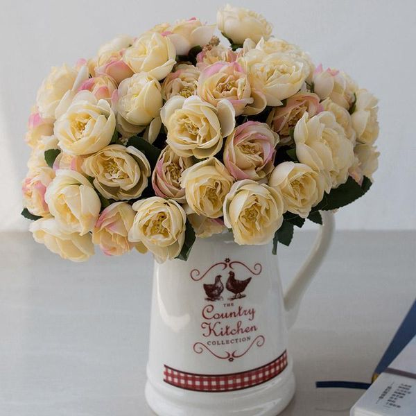 decorative flowers & wreaths 10head/bouquet artificial silk flower small bud simulation romantic rose wedding home decoration fake
decorative flowers & wreaths 10head/bouquet artificial silk flower small bud simulation romantic rose wedding home decoration fake