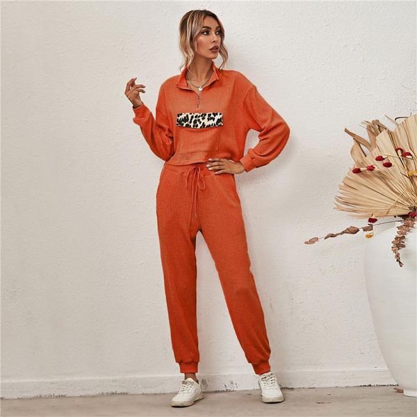 women's tracksuits autumn and winter leopard print patchwork zipper long sleeve pants casual suit spring sets sports, Gray
women's tracksuits autumn and winter leopard print patchwork zipper long sleeve pants casual suit spring sets sports, Gray