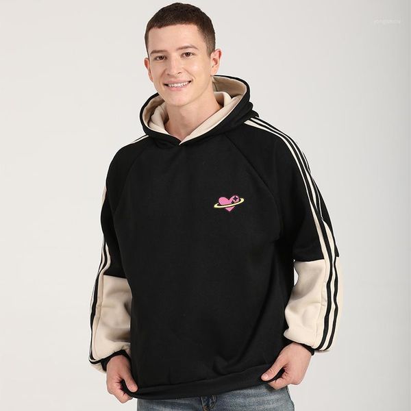 planet love heart printed hoodies autumn winter fleece hit color patchwork sweatshirt men casual harajuku kawaii couples clothes1, Black
planet love heart printed hoodies autumn winter fleece hit color patchwork sweatshirt men casual harajuku kawaii couples clothes1, Black
