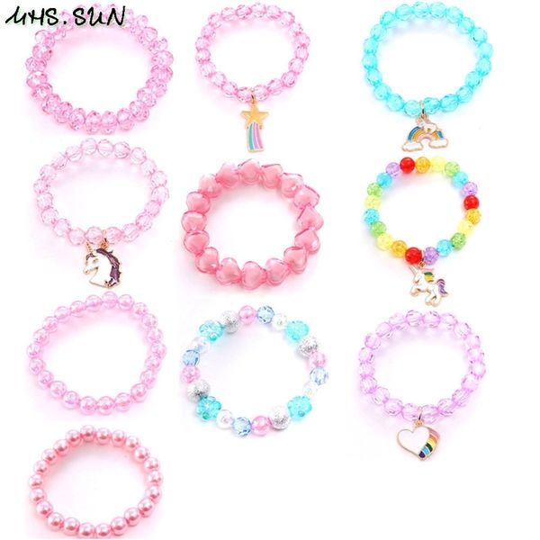 mhs.sun elastic acrylic beads bracelet charms pendants girls baby bracelets colorful fashion beaded bracelet for child kids 10pc y200730, Black
mhs.sun elastic acrylic beads bracelet charms pendants girls baby bracelets colorful fashion beaded bracelet for child kids 10pc y200730, Black