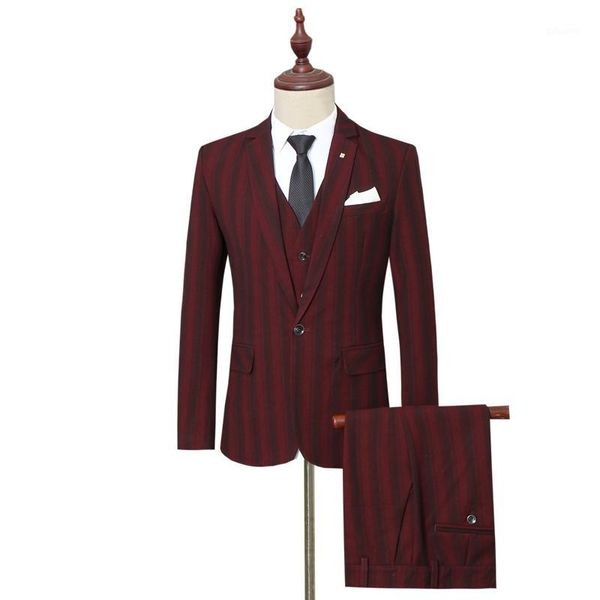 large size s-5xl men's striped suit sets autumn new business wedding men blazer jackets with pants and vests1, White;black
large size s-5xl men's striped suit sets autumn new business wedding men blazer jackets with pants and vests1, White;black