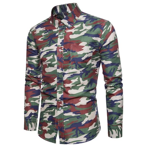 men's shirts slim fit camouflage print casual shirt long sleeve button up for men plus size -3xl fashion male blouse new, White;black
men's shirts slim fit camouflage print casual shirt long sleeve button up for men plus size -3xl fashion male blouse new, White;black