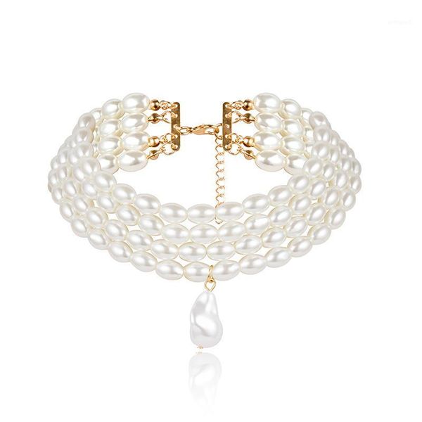 chokers fashion necklace women classic casual shining white color round shape imitation pearl multi-layer jewelry female1, Golden;silver
chokers fashion necklace women classic casual shining white color round shape imitation pearl multi-layer jewelry female1, Golden;silver