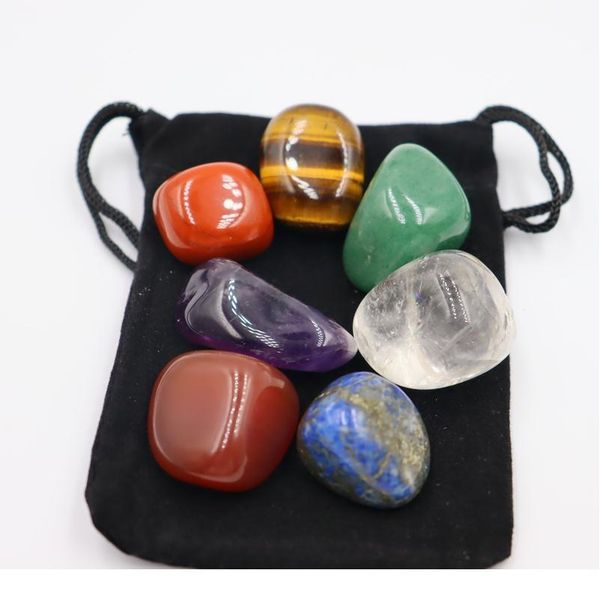 7pcs/set reiki natural stone tumbled stone irregular polishing rock quartz yoga energy bead for chakra healing de qylwmq, Black
7pcs/set reiki natural stone tumbled stone irregular polishing rock quartz yoga energy bead for chakra healing de qylwmq, Black