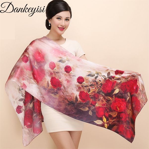 dankeyisi women mulberry silk scarf shawl spring autumn female genuine silk scarves long printed shawls beach cover-ups 172*55cm 201224, Blue;gray
dankeyisi women mulberry silk scarf shawl spring autumn female genuine silk scarves long printed shawls beach cover-ups 172*55cm 201224, Blue;gray