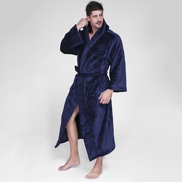 men's sleepwear winter long nightgown flannel solid color warm men ankle-length coral fleece kimono robe lovers for couple, Black;brown
men's sleepwear winter long nightgown flannel solid color warm men ankle-length coral fleece kimono robe lovers for couple, Black;brown