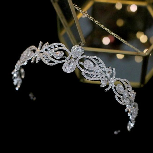 luxury european fashion bride crown wedding hair accessories headband with zirconia female jewelry hair band, Golden;silver
luxury european fashion bride crown wedding hair accessories headband with zirconia female jewelry hair band, Golden;silver