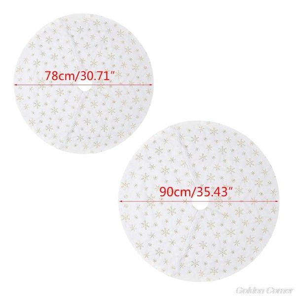 christmas decorations 78/90cm tree skirt snowflake sequins carpet base floor mat cover xmas party decoration n18 20 drop
christmas decorations 78/90cm tree skirt snowflake sequins carpet base floor mat cover xmas party decoration n18 20 drop