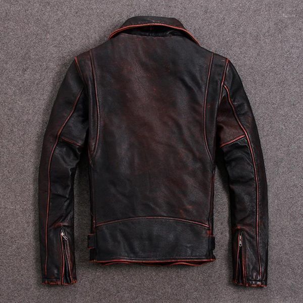 real fashion vintage motorstyle leather jacket men cow coat spring autumn 2020 cuero genuine pph4541, Black
real fashion vintage motorstyle leather jacket men cow coat spring autumn 2020 cuero genuine pph4541, Black