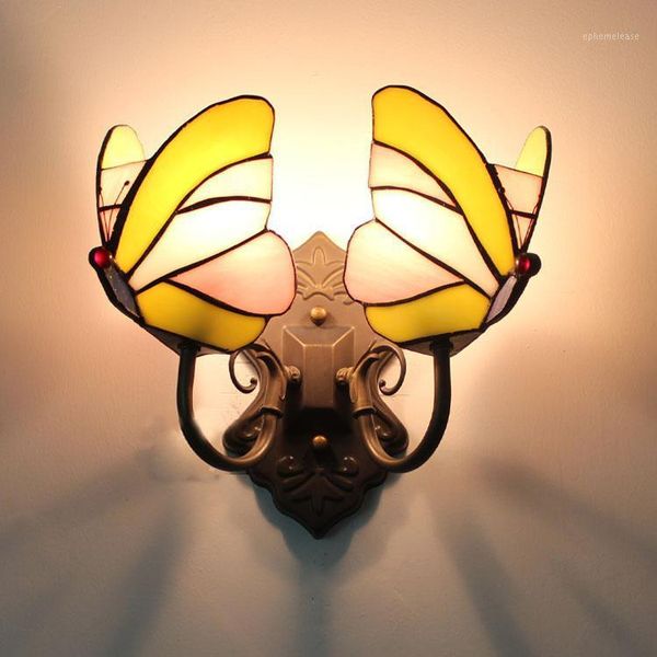 modern beautiful colorful tiffany glass butterfly metal lamp wall mounted nightlight single / dual heads for aisle bedroom bar1
modern beautiful colorful tiffany glass butterfly metal lamp wall mounted nightlight single / dual heads for aisle bedroom bar1