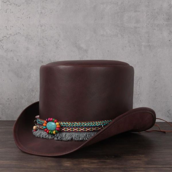 stingy brim hats 100% leather women hat president tassel fedoras lady magic steampunk cosplay party caps dropshiping 3size 13cm, Blue;gray
stingy brim hats 100% leather women hat president tassel fedoras lady magic steampunk cosplay party caps dropshiping 3size 13cm, Blue;gray