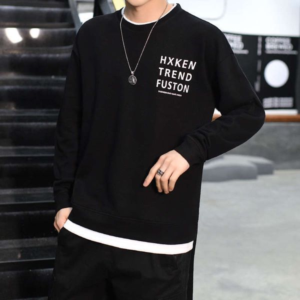 straight long sleeve t-shirt casual round neck sweater men's korean fashion sports 2020 spring and autumn clothes men, Gray
straight long sleeve t-shirt casual round neck sweater men's korean fashion sports 2020 spring and autumn clothes men, Gray