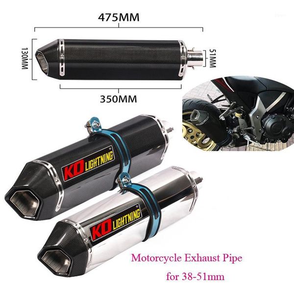 motorcycle exhaust system real carbon fiber muffler escape 475mm pipe db killer for 38-51mm1
motorcycle exhaust system real carbon fiber muffler escape 475mm pipe db killer for 38-51mm1