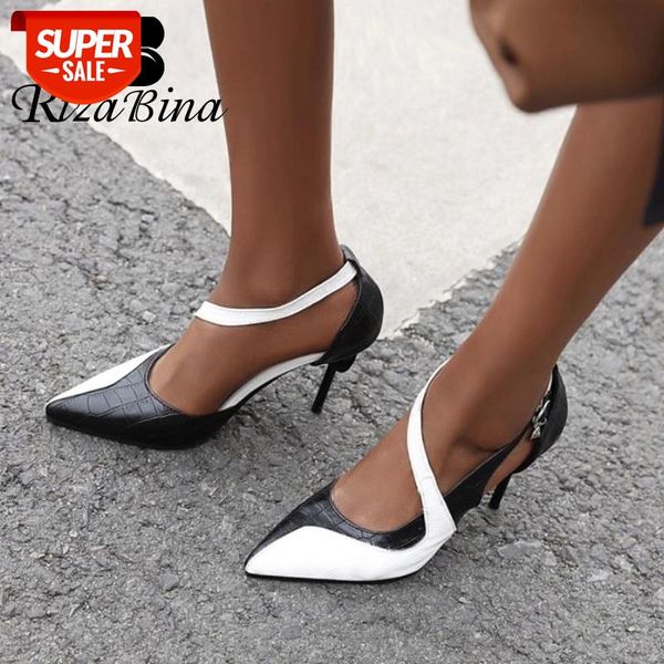 rizabina women sandals thin high heels summer shoes women fashion metal buckle pointed toe mixed color footwear size 32-48 #wr6m, Black
rizabina women sandals thin high heels summer shoes women fashion metal buckle pointed toe mixed color footwear size 32-48 #wr6m, Black