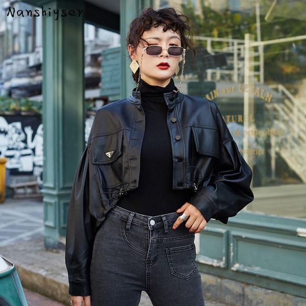 autumn 2020 loose big pocket vintage black faux washed pu leather jacket with belt plus size biker leather outwear abrigo mujer
autumn 2020 loose big pocket vintage black faux washed pu leather jacket with belt plus size biker leather outwear abrigo mujer