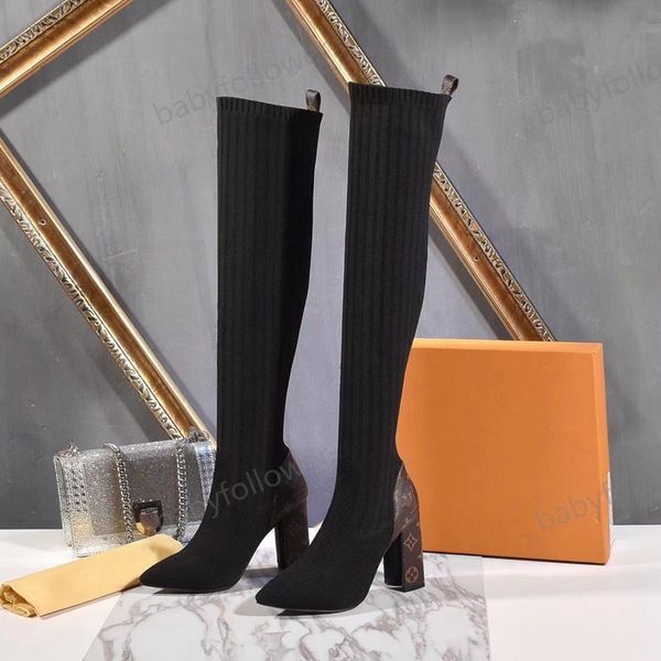 new women boots heels booties shoes luxe fashion over the knee thigh high boot black knitted booties size 35-42
new women boots heels booties shoes luxe fashion over the knee thigh high boot black knitted booties size 35-42