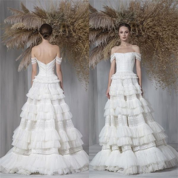 new arrival wedding dresses bateau ruffles appliqued lace ruched tulle bridal gowns sweep train backless robes de mariée custom made, White
new arrival wedding dresses bateau ruffles appliqued lace ruched tulle bridal gowns sweep train backless robes de mariée custom made, White