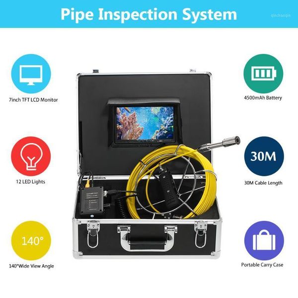 lixada 20m drain pipe sewer inspection camera waterproof industrial endoscope snake camera 7" lcd monitor 12 leds night vision1
lixada 20m drain pipe sewer inspection camera waterproof industrial endoscope snake camera 7" lcd monitor 12 leds night vision1