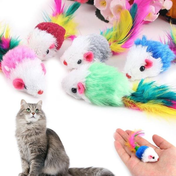 5 шт. игрушки для кошек ложная мышь pet cat toys mini смешные игры для кошек с красочными перьями плюшевая мини-мышь
5 шт. игрушки для кошек ложная мышь pet cat toys mini смешные игры для кошек с красочными перьями плюшевая мини-мышь