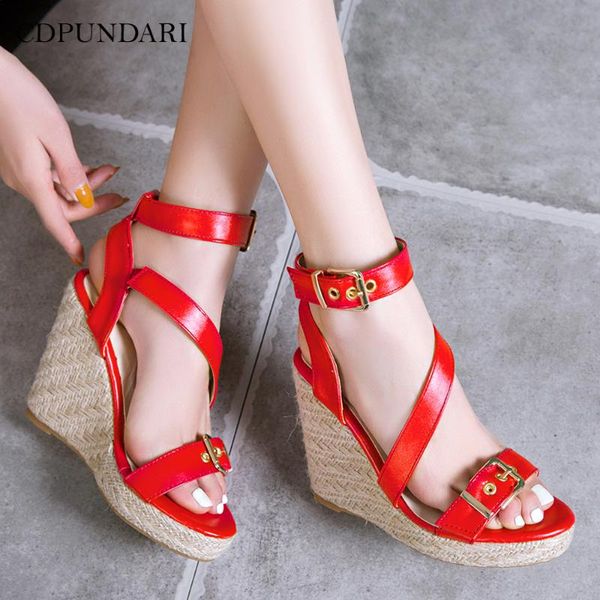 cdpundari big size ladies wedge sandals super high heel sandals women platform summer shoes woman, Black
cdpundari big size ladies wedge sandals super high heel sandals women platform summer shoes woman, Black